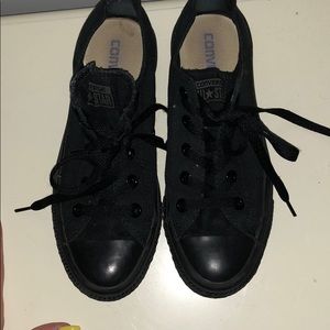 All Black Converse